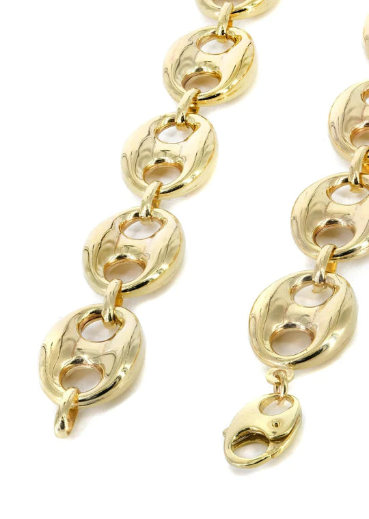 Gold Chain - Mens Hollow Puff Chain 10K/14K Gold - Pricing Varies