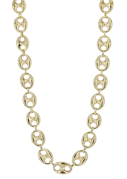 Gold Chain - Mens Hollow Puff Chain 10K/14K Gold - Pricing Varies