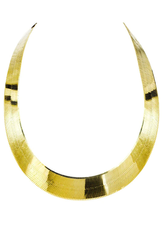 Gold Chain - Mens Herringbone Chain 10K Gold - Pricing Varies